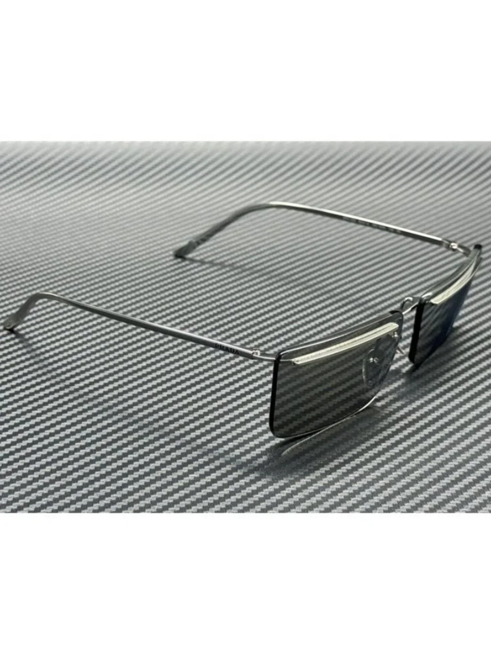 New PRADA Men Silver Sunglasses 60-14-145